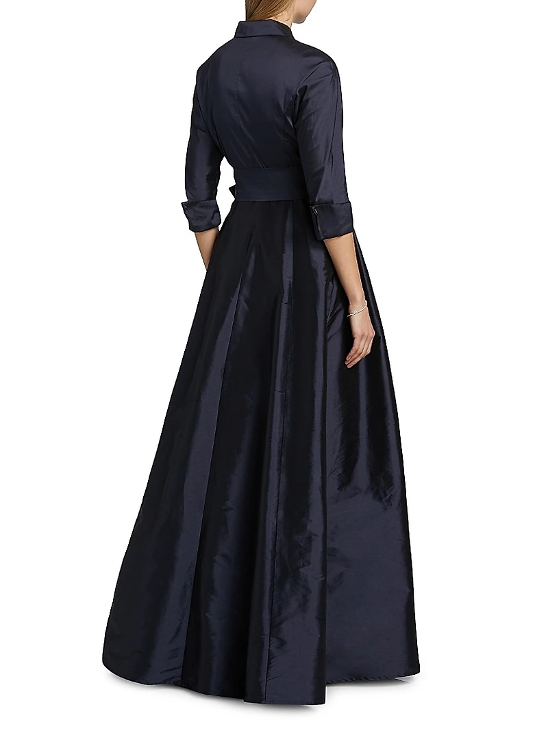 Shirt Waist Tafetta Gown