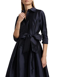 Shirt Waist Tafetta Gown