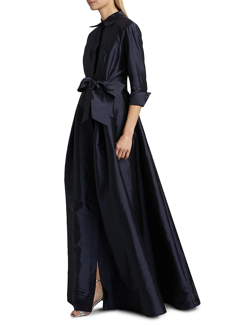 Shirt Waist Tafetta Gown