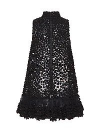 Tulle Illusione Embroidered Short Dress