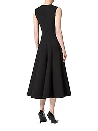 Luxury Crepe Midi Dress