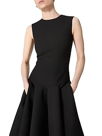 Luxury Crepe Midi Dress