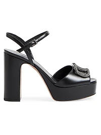 VLogo Signature 115MM Platform Sandals Calfskin