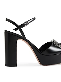 VLogo Signature 115MM Platform Sandals Calfskin