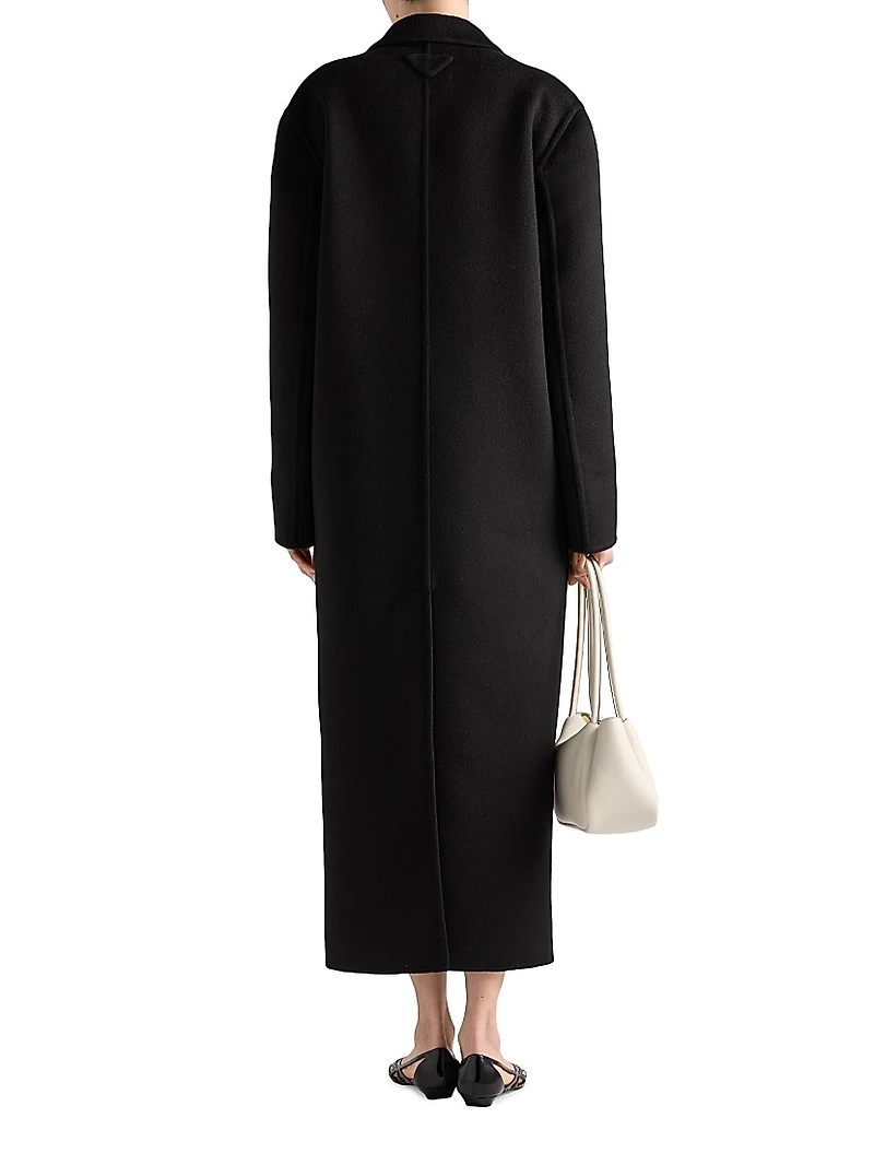 Single-Breasted Cashgora Coat