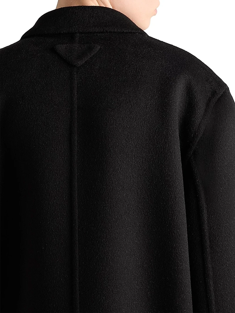 Single-Breasted Cashgora Coat