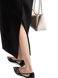 Single-Breasted Cashgora Coat