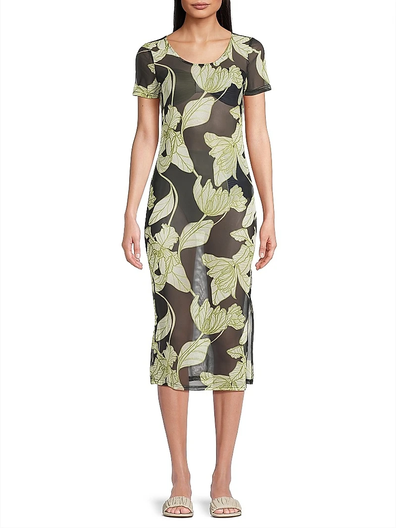 Boden Floral Mesh Cover-Up