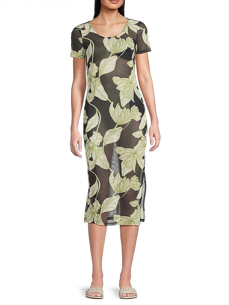 Boden Floral Mesh Cover-Up