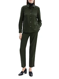 Virgin Wool Long-Sleeve Shirt