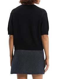 Cashmere Knit Crop T-Shirt