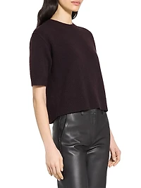 Cashmere Knit Crop T-Shirt