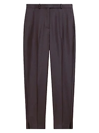 Wool High-Waisted Tapered Pants