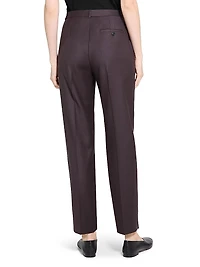 Wool High-Waisted Tapered Pants