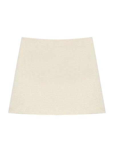Plush Tweed Miniskirt