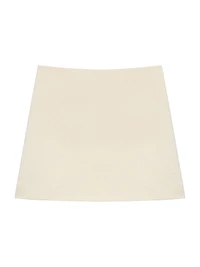 Plush Tweed Miniskirt