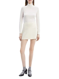 Plush Tweed Miniskirt