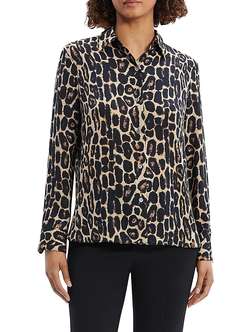 Leopard Long-Sleeve Shirt