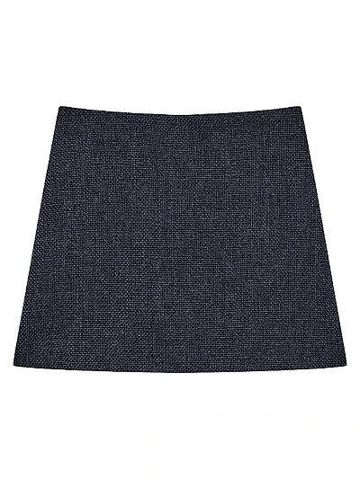 Plush Tweed Miniskirt