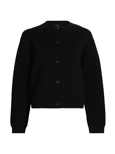 Structured Cotton Cardigan