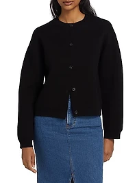 Structured Cotton Cardigan