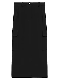 Relaxed Cargo Midi-Skirt
