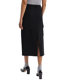 Relaxed Cargo Midi-Skirt
