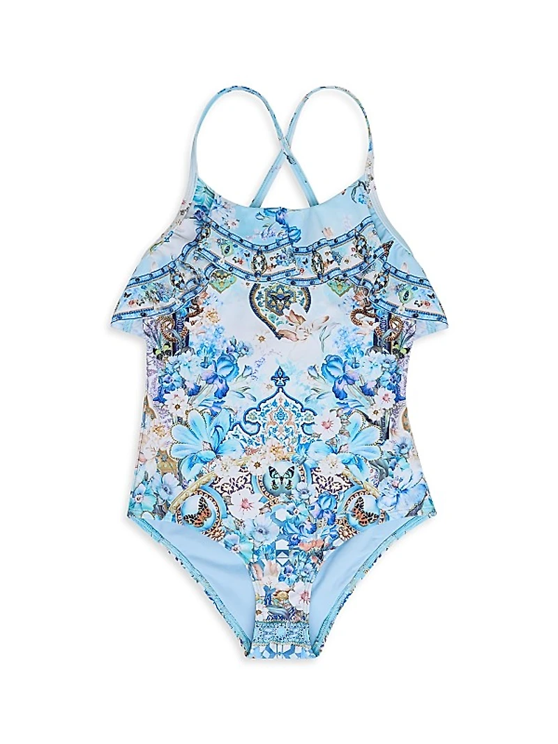 Little Girl's & Girl's Al Manial Palace Memoirs One-Piece Swimsuit