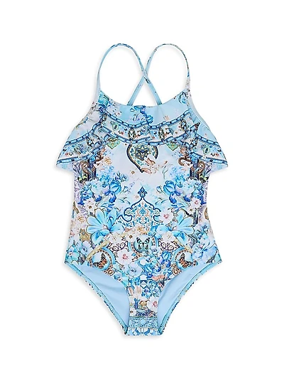Little Girl's & Girl's Al Manial Palace Memoirs One-Piece Swimsuit
