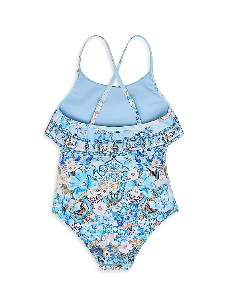 Little Girl's & Girl's Al Manial Palace Memoirs One-Piece Swimsuit