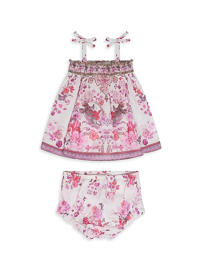 Baby Girl's Botanical Novella Camisole & Bloomers Set