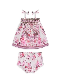 Baby Girl's Botanical Novella Camisole & Bloomers Set