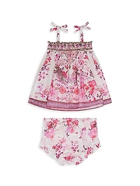 Baby Girl's Botanical Novella Camisole & Bloomers Set