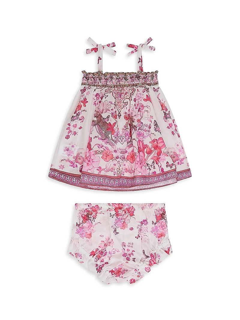 Baby Girl's Botanical Novella Camisole & Bloomers Set