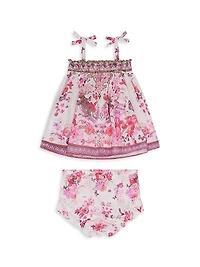 Baby Girl's Botanical Novella Camisole & Bloomers Set