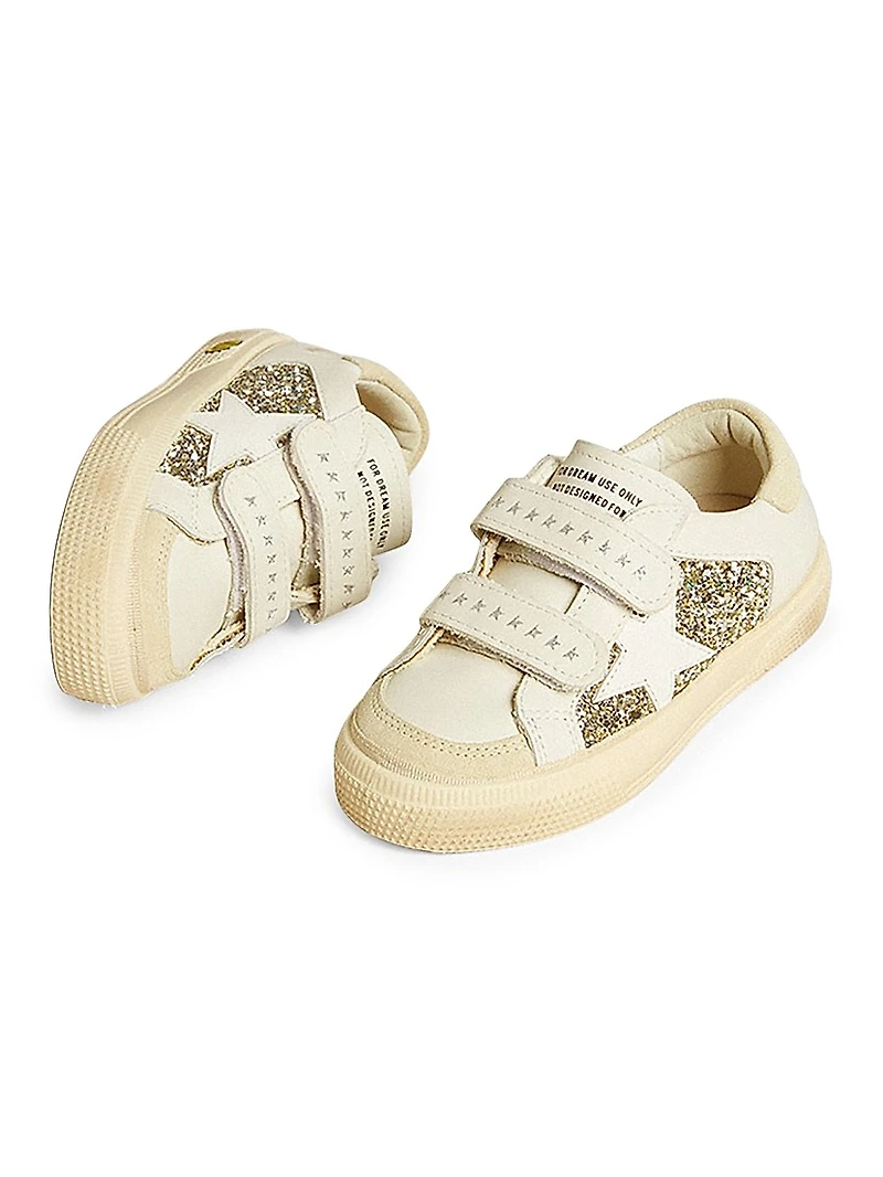 Baby Girl's, Little Girl's & Glitter Suede Sneakers