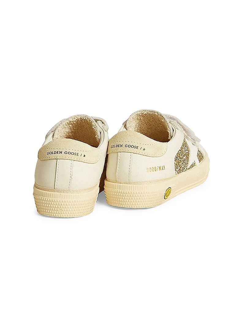 Baby Girl's, Little Girl's & Glitter Suede Sneakers