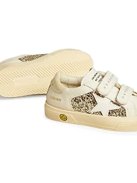 Baby Girl's, Little Girl's & Glitter Suede Sneakers