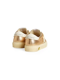 Baby Girl's, Little Girl's & Laminated Leather Platform Sneakers