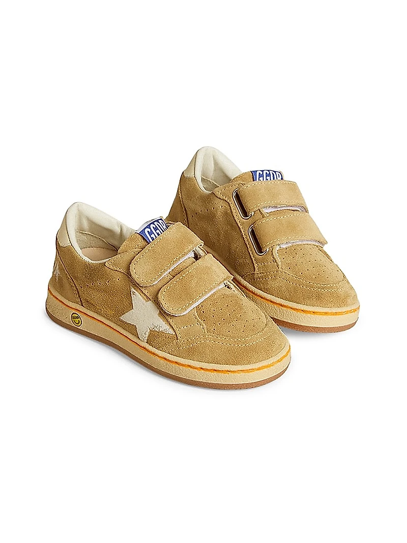Bbay's, Little Kid's & Ballstar Suede Flocked Star Sneakers