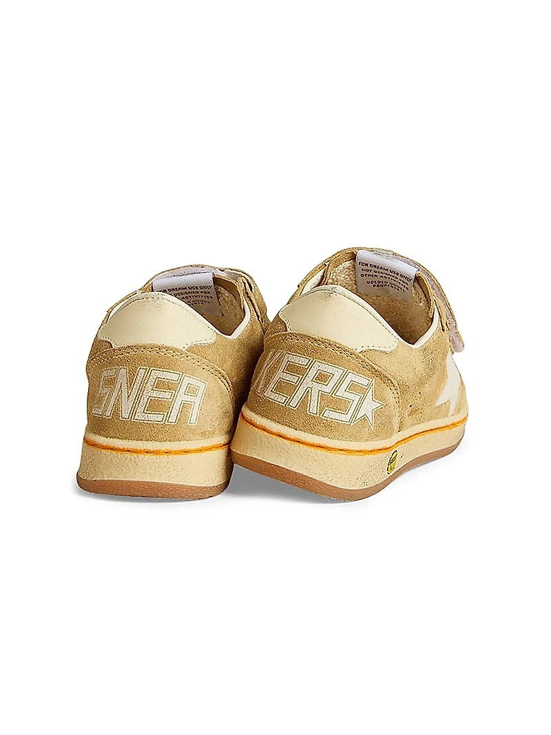 Bbay's, Little Kid's & Ballstar Suede Flocked Star Sneakers
