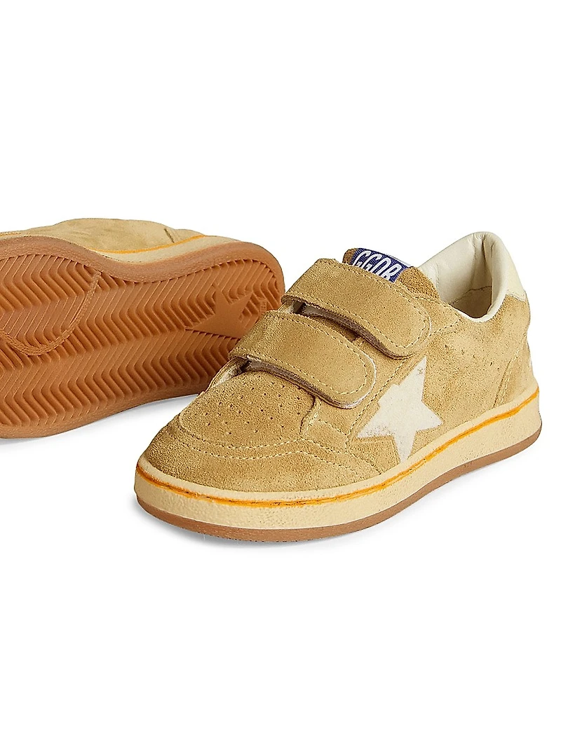 Bbay's, Little Kid's & Ballstar Suede Flocked Star Sneakers