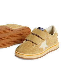 Bbay's, Little Kid's & Ballstar Suede Flocked Star Sneakers