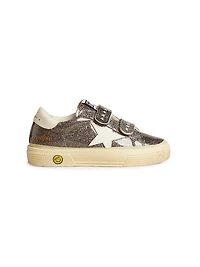 Baby's, Little Kid's & May School Laminated Glitter Platform Sneakers