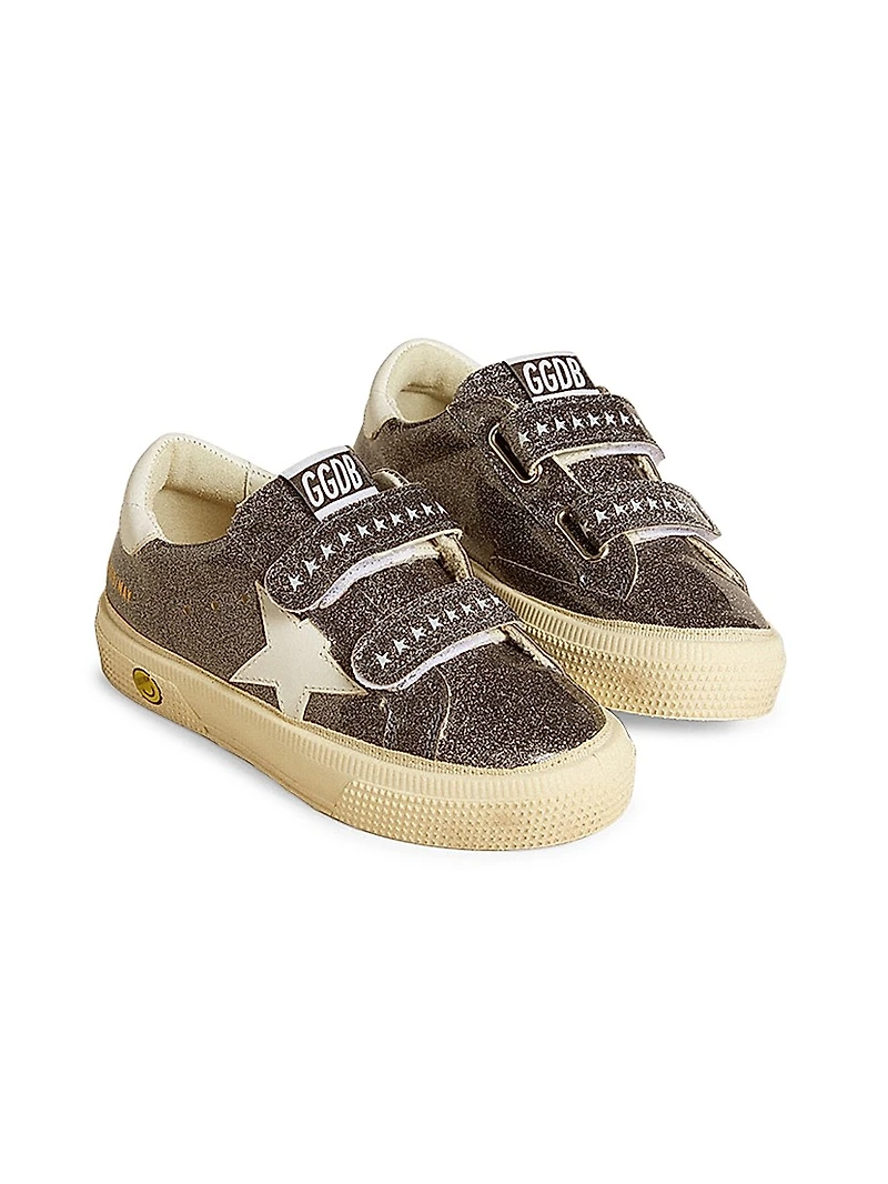 Baby's, Little Kid's & May School Laminated Glitter Platform Sneakers