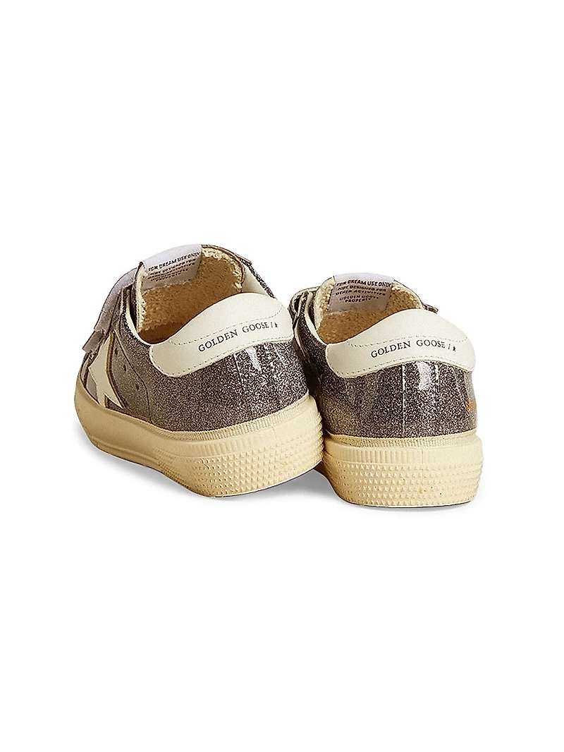 Baby's, Little Kid's & May School Laminated Glitter Platform Sneakers