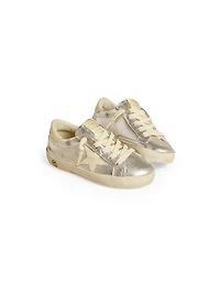 Baby Girl's, Little Girl's & Super Star Laminated Leather Sneakers