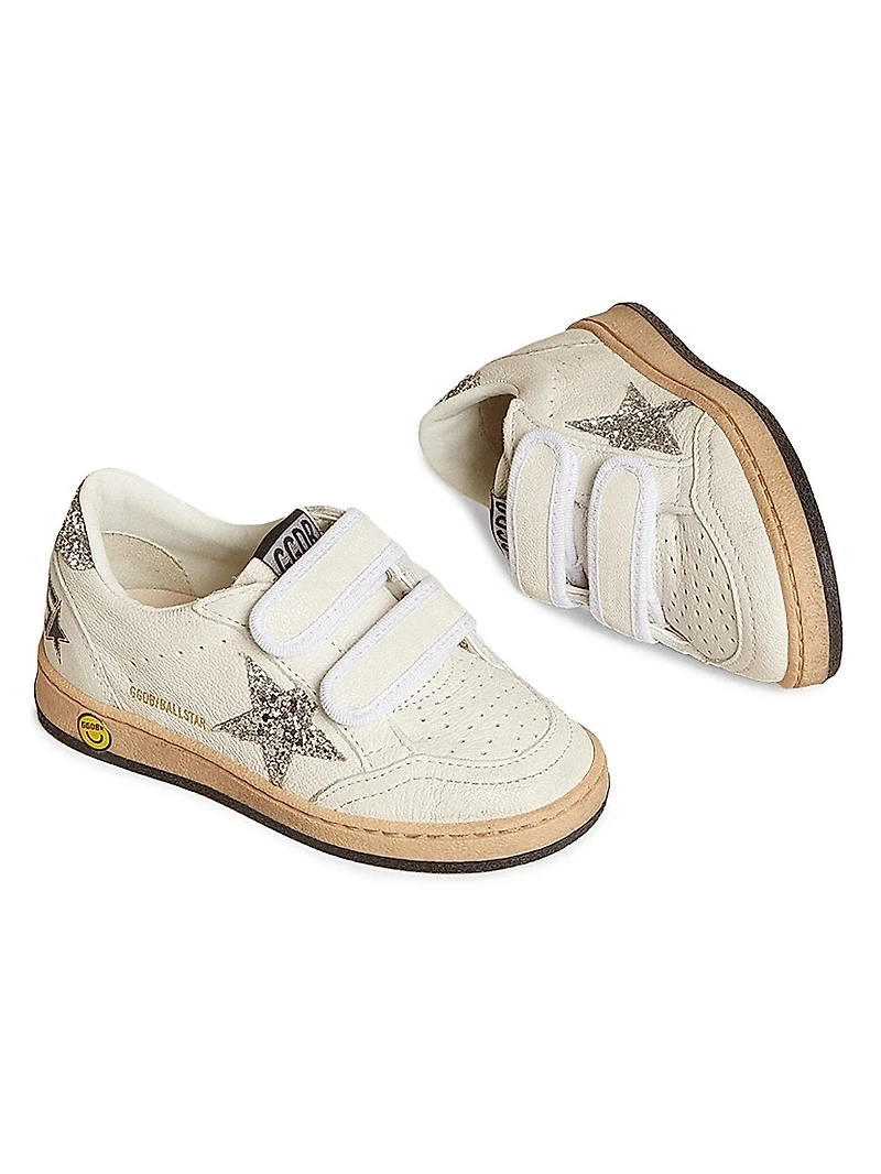 Baby Girl's, Little Girl's & Ballstar Glitter Star Sneakers