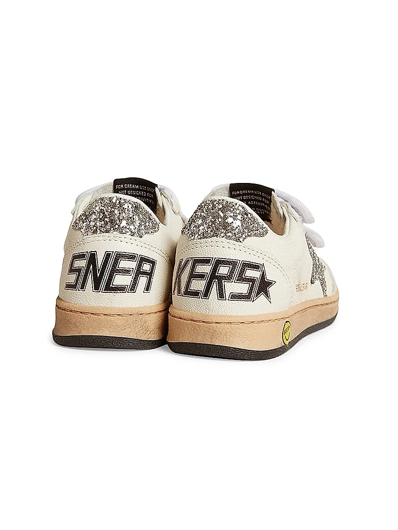 Baby Girl's, Little Girl's & Ballstar Glitter Star Sneakers