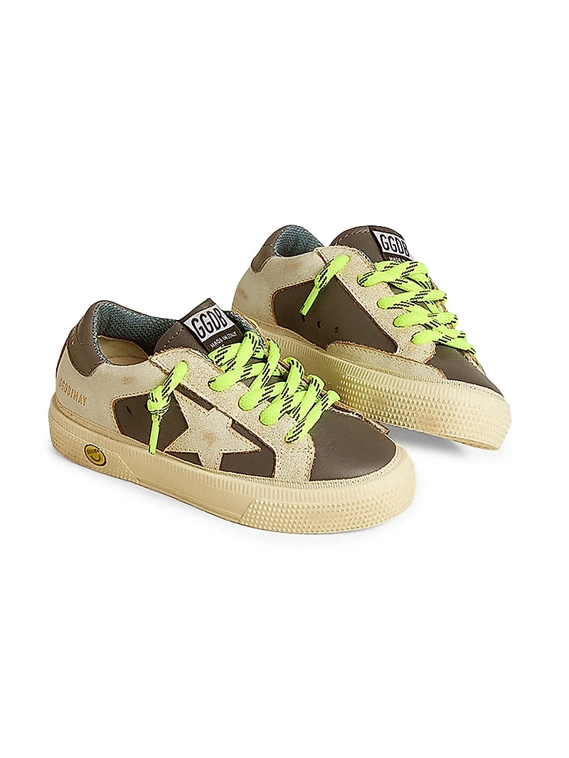 Baby's, Little Kid's & May Leather Platform Sneakers
